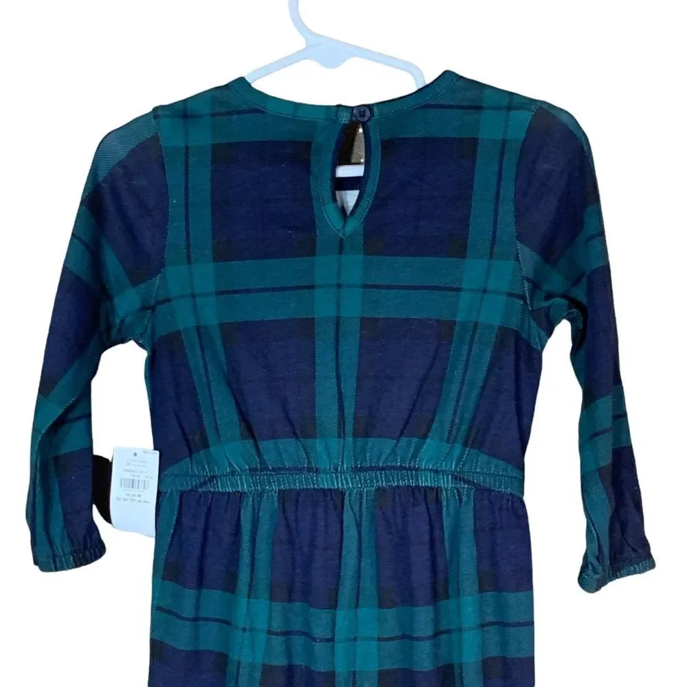 Old Navy toddler girl green/blue plaid jumpsuit‎